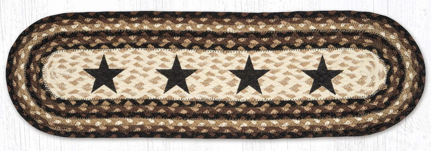Black Star Table Runner