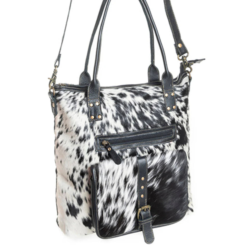 Myra Mesa Maverick Tote Bag in Black & White