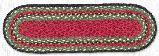 Burgundy/Olive/Charcoal Runner