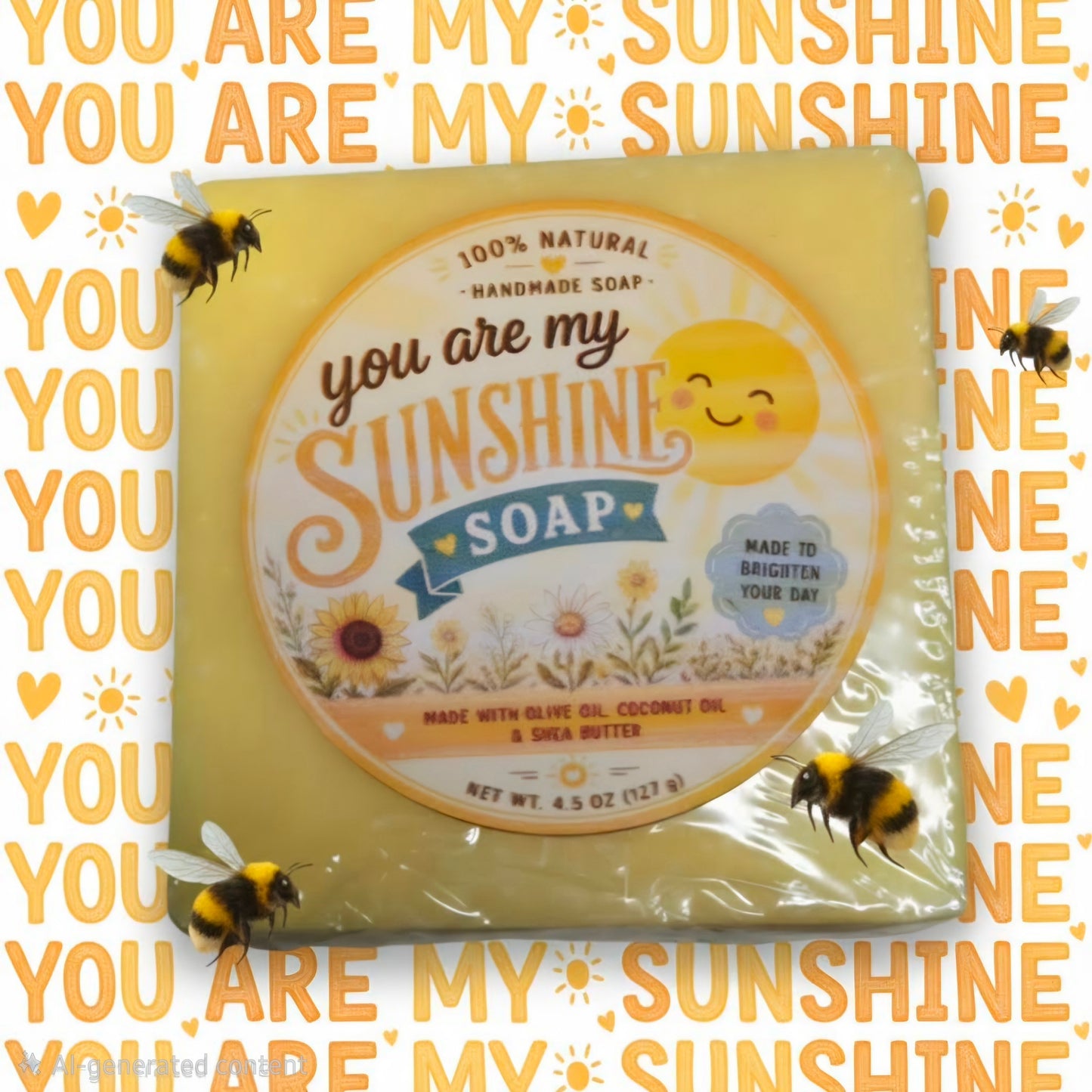 You are my Sunshine Lemon Zest Scrub Soap