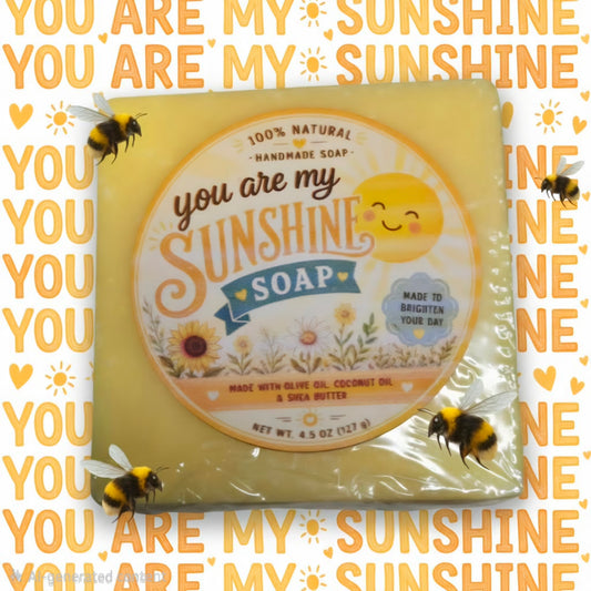 You are my Sunshine Lemon Zest Scrub Soap