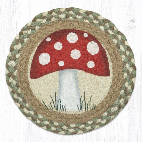 10" Red Mushroom Trivet