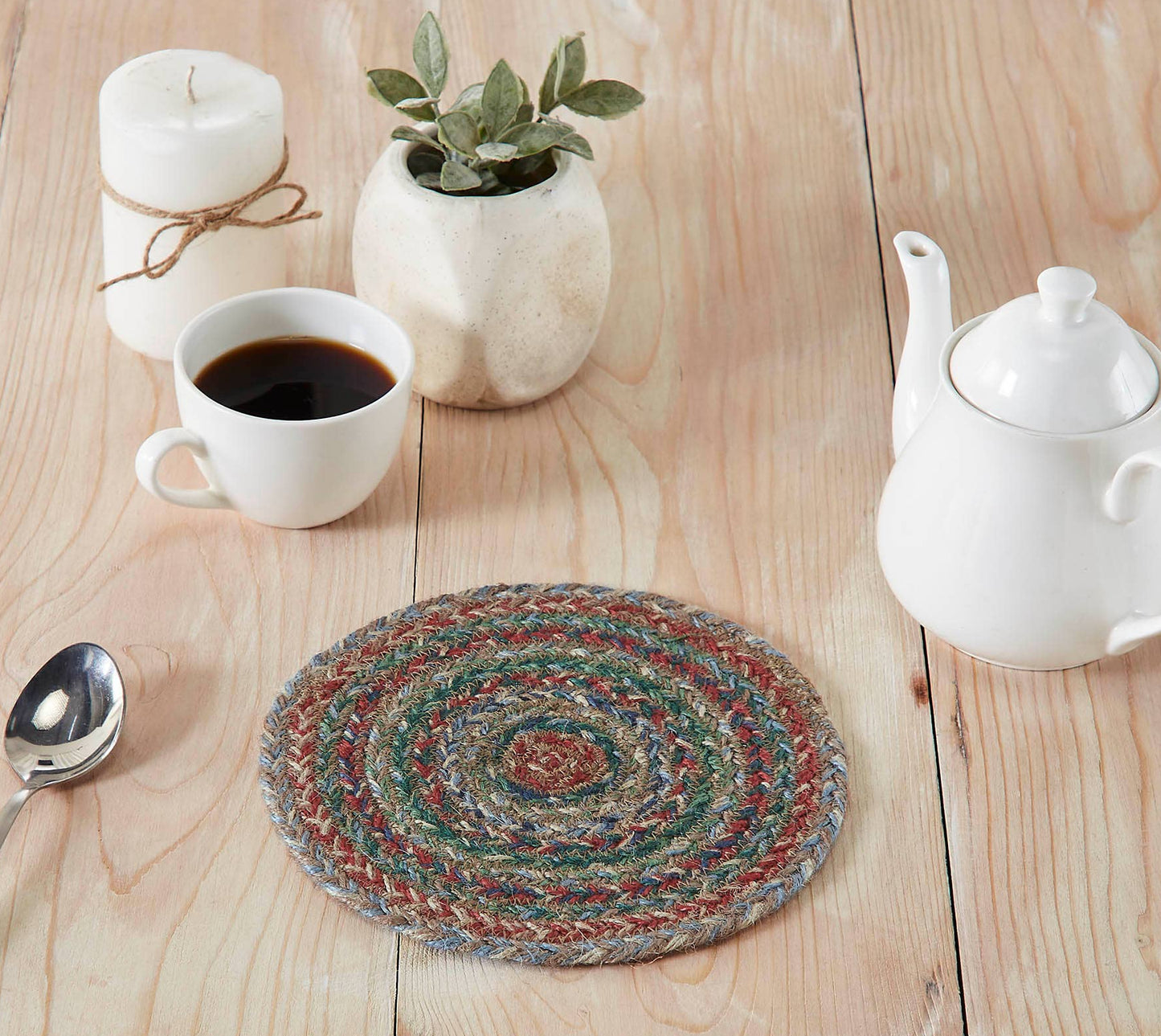 Multi Jute Trivet 8 inch Diameter