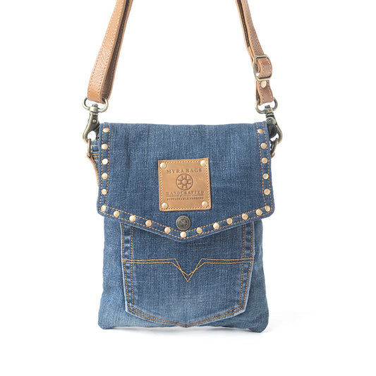 Myra Dahlia Denim Crossbody Bag