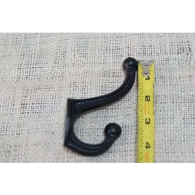 Black Cast iron coat hook