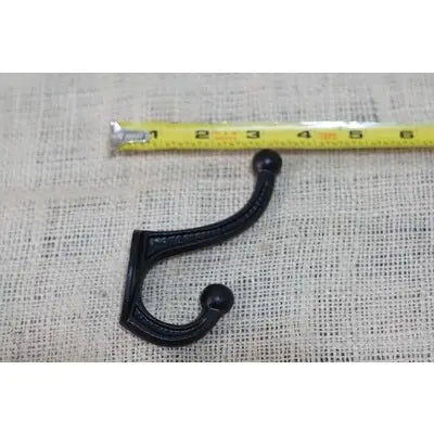 Black Cast iron coat hook
